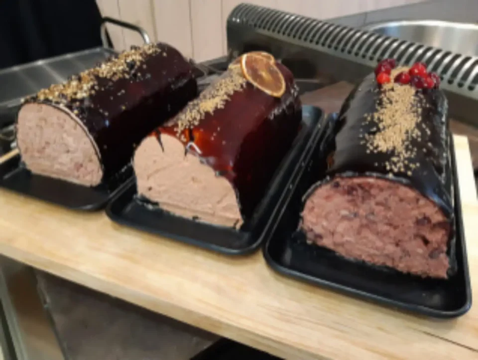 3 soorten pate op schaaltjes